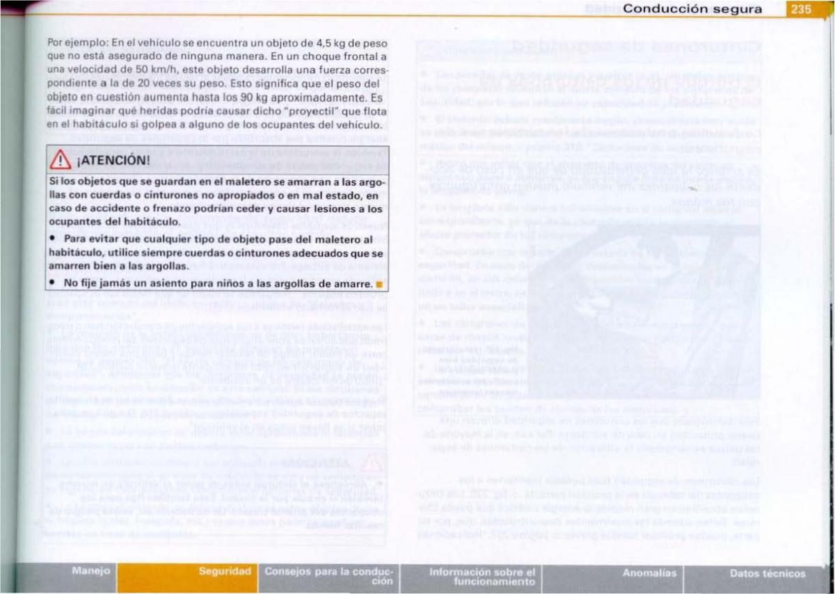 Audi A6 C6 manual del propietario / page 237