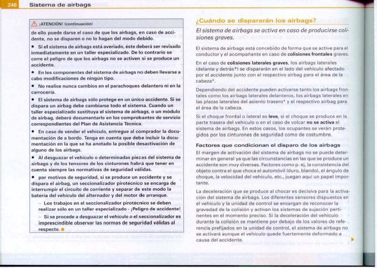 Audi A6 C6 manual del propietario / page 248