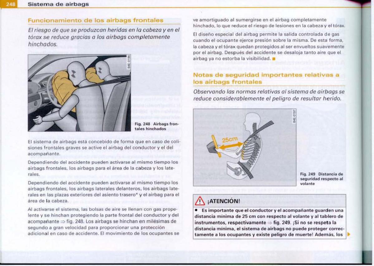 Audi A6 C6 manual del propietario / page 250