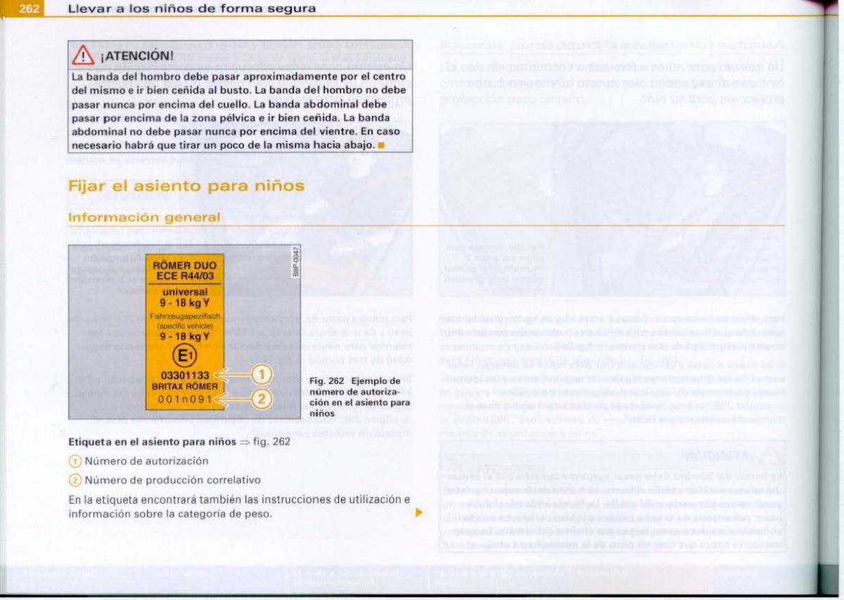 Audi A6 C6 manual del propietario / page 264