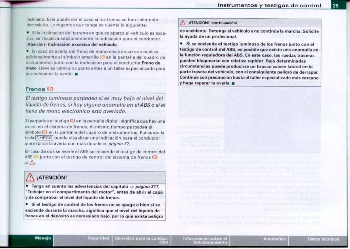 Audi A6 C6 manual del propietario / page 27