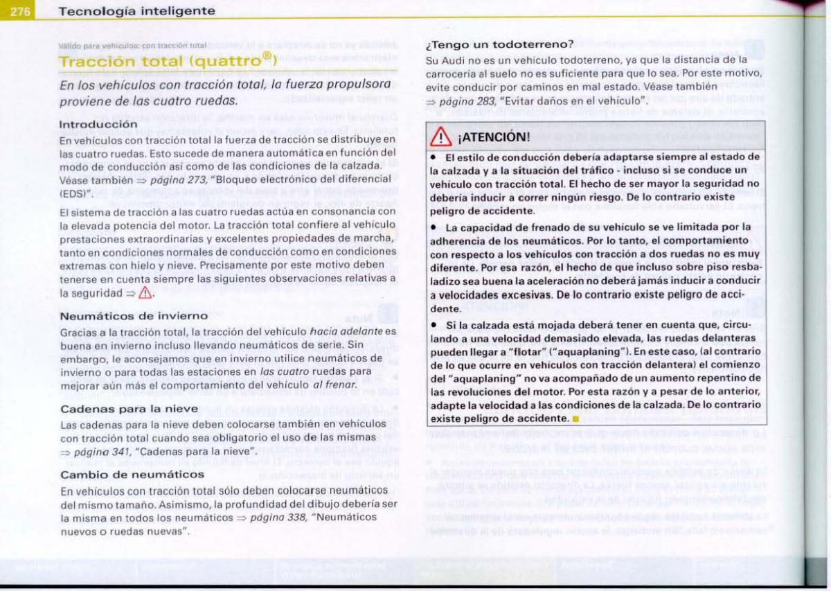 Audi A6 C6 manual del propietario / page 278