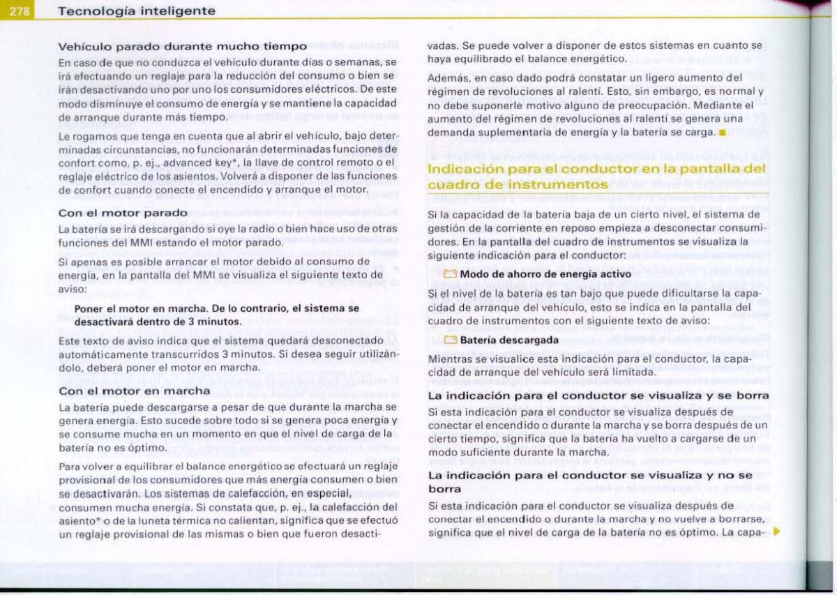 Audi A6 C6 manual del propietario / page 280