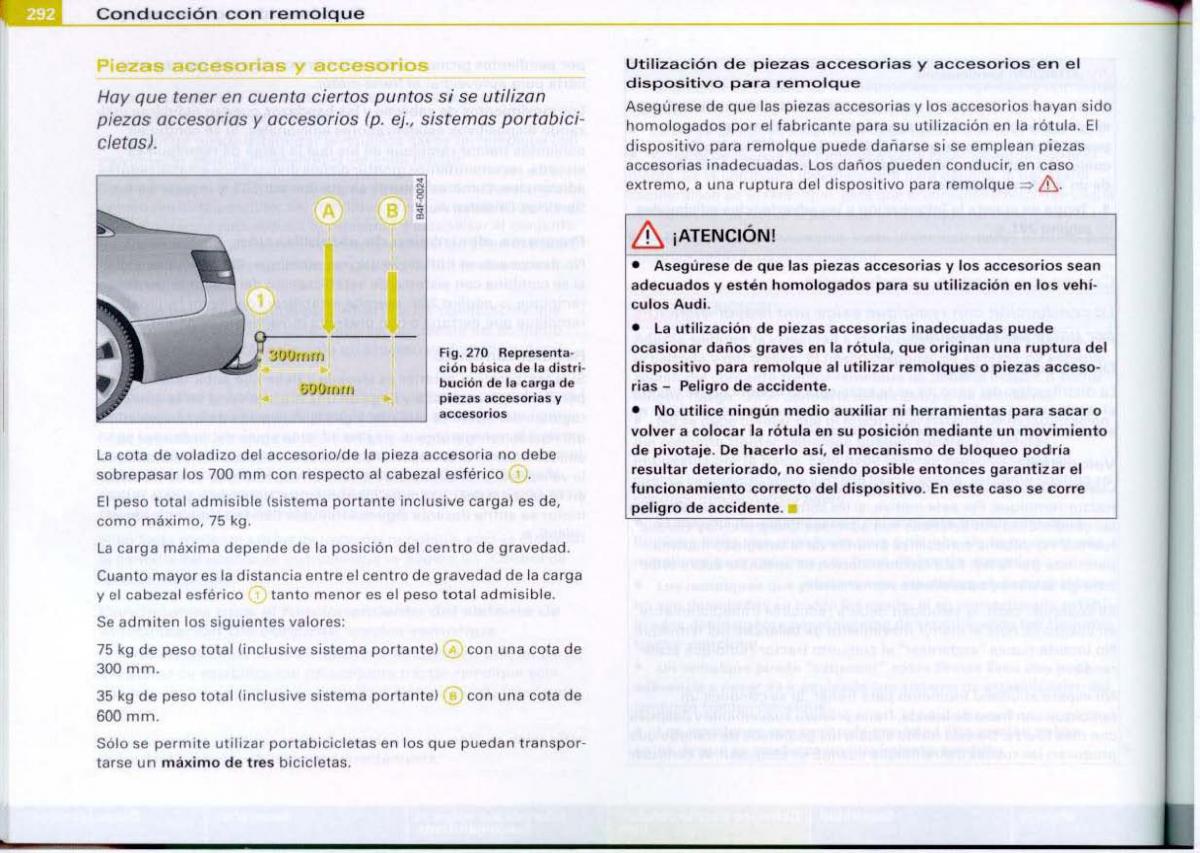 Audi A6 C6 manual del propietario / page 294