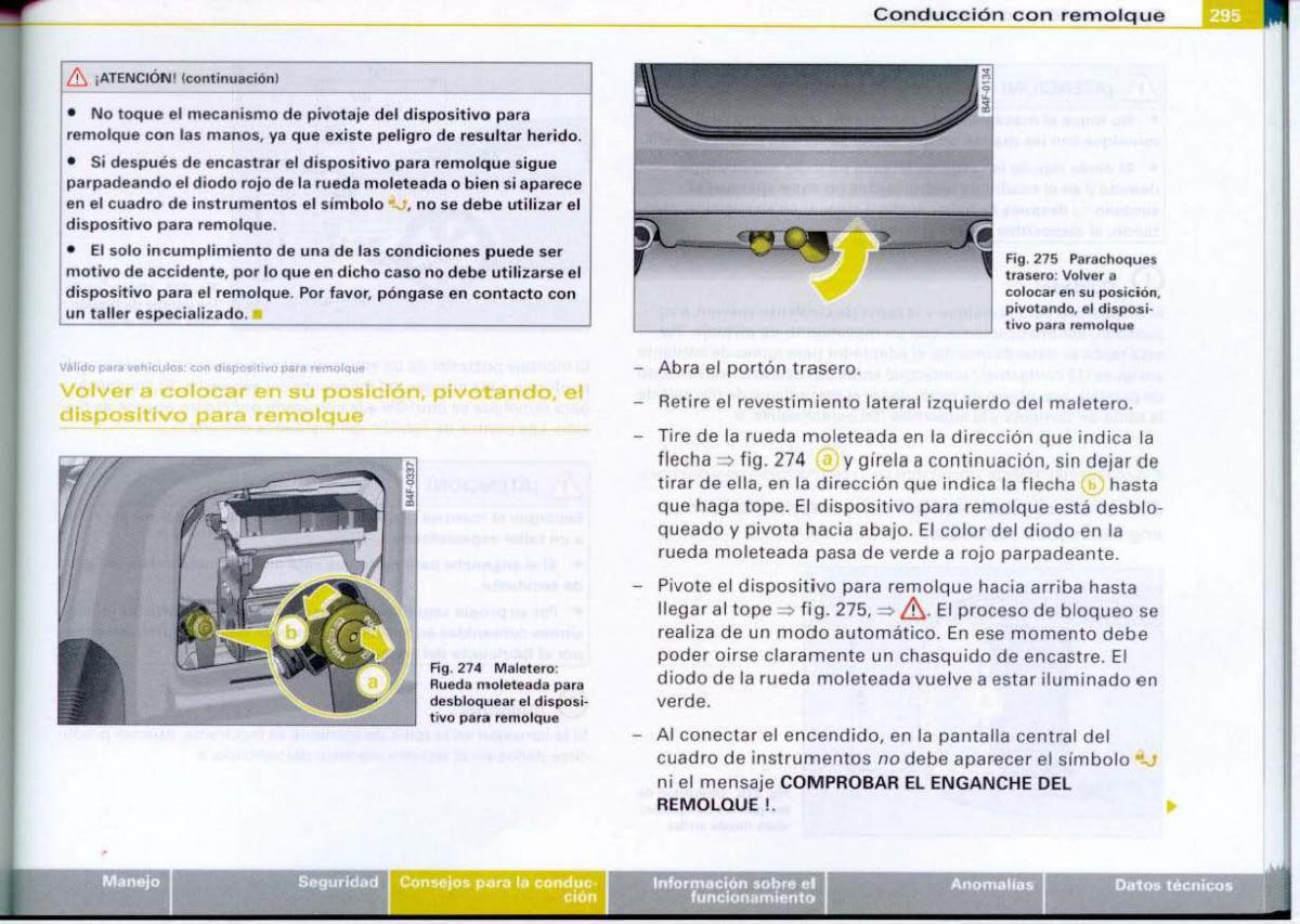 Audi A6 C6 manual del propietario / page 297