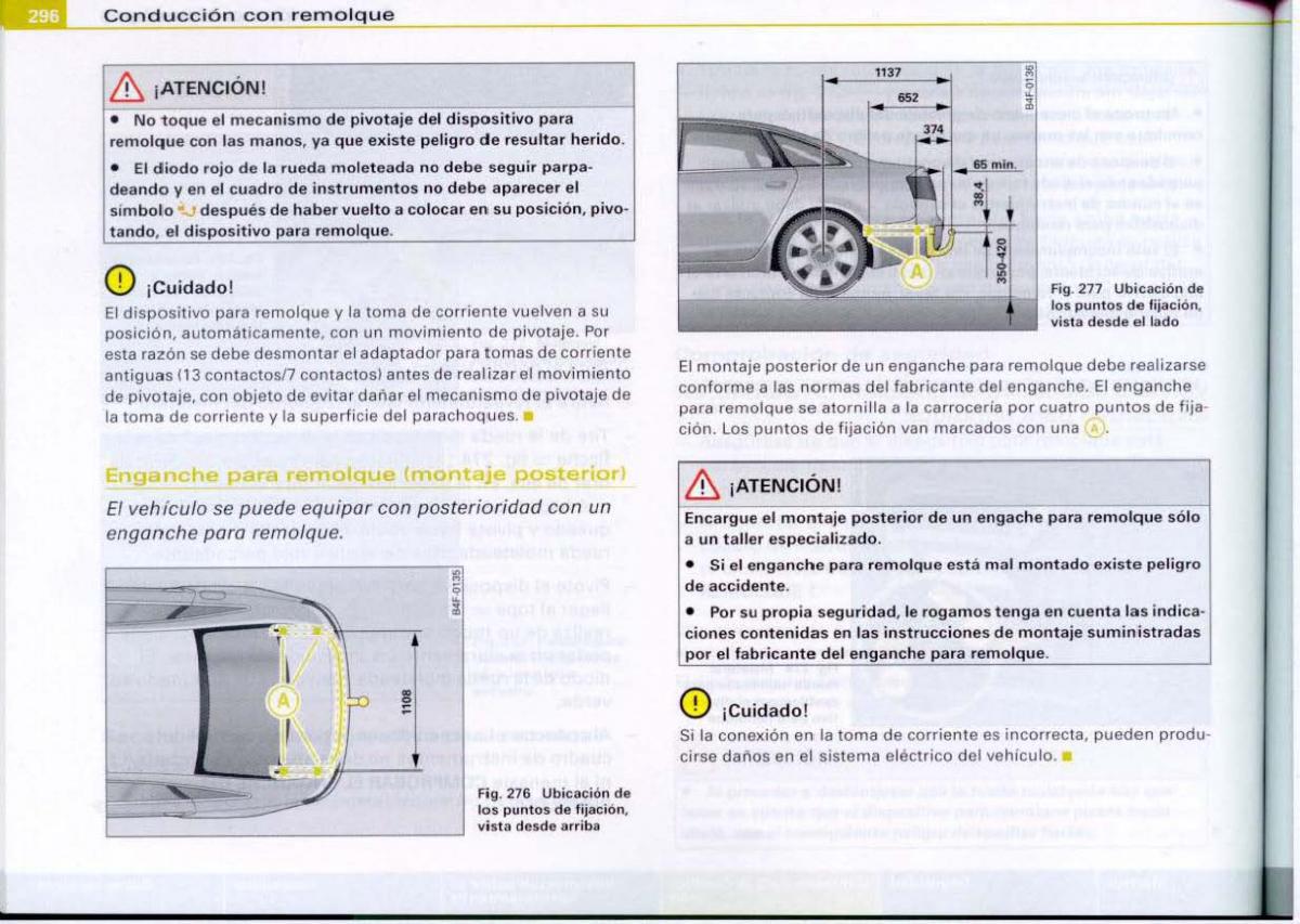 Audi A6 C6 manual del propietario / page 298