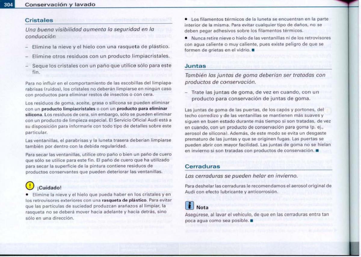 Audi A6 C6 manual del propietario / page 306