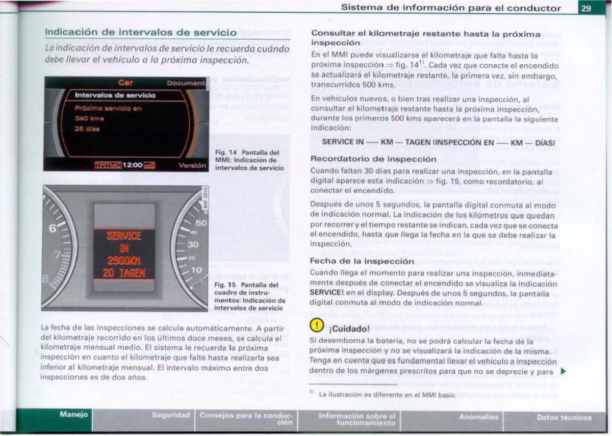 Audi A6 C6 manual del propietario / page 31