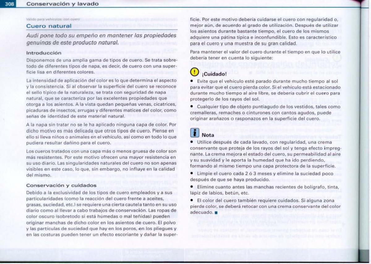 Audi A6 C6 manual del propietario / page 310