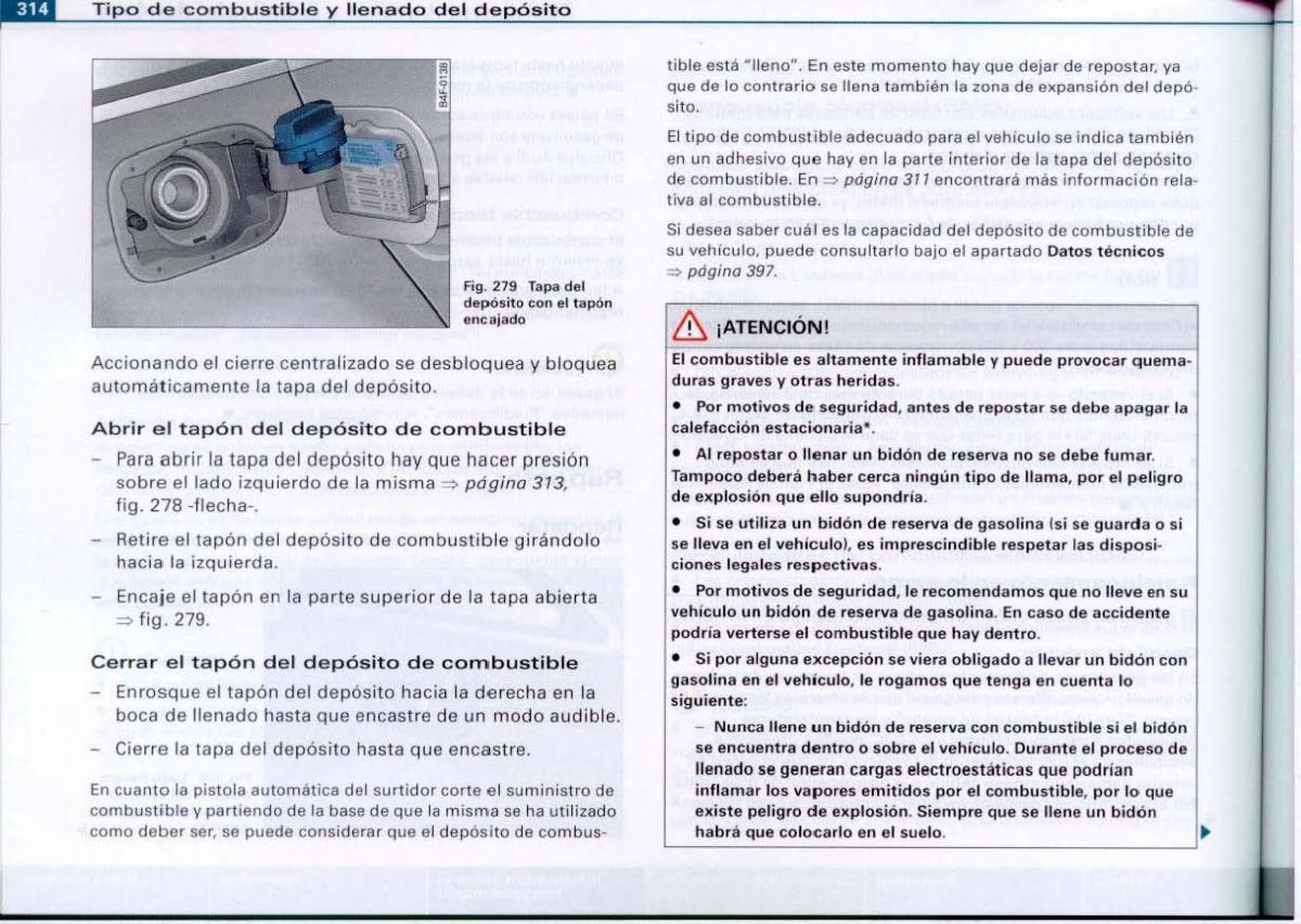 Audi A6 C6 manual del propietario / page 316