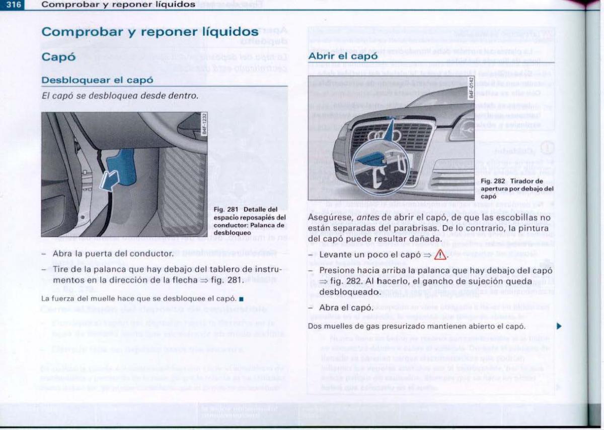 Audi A6 C6 manual del propietario / page 318