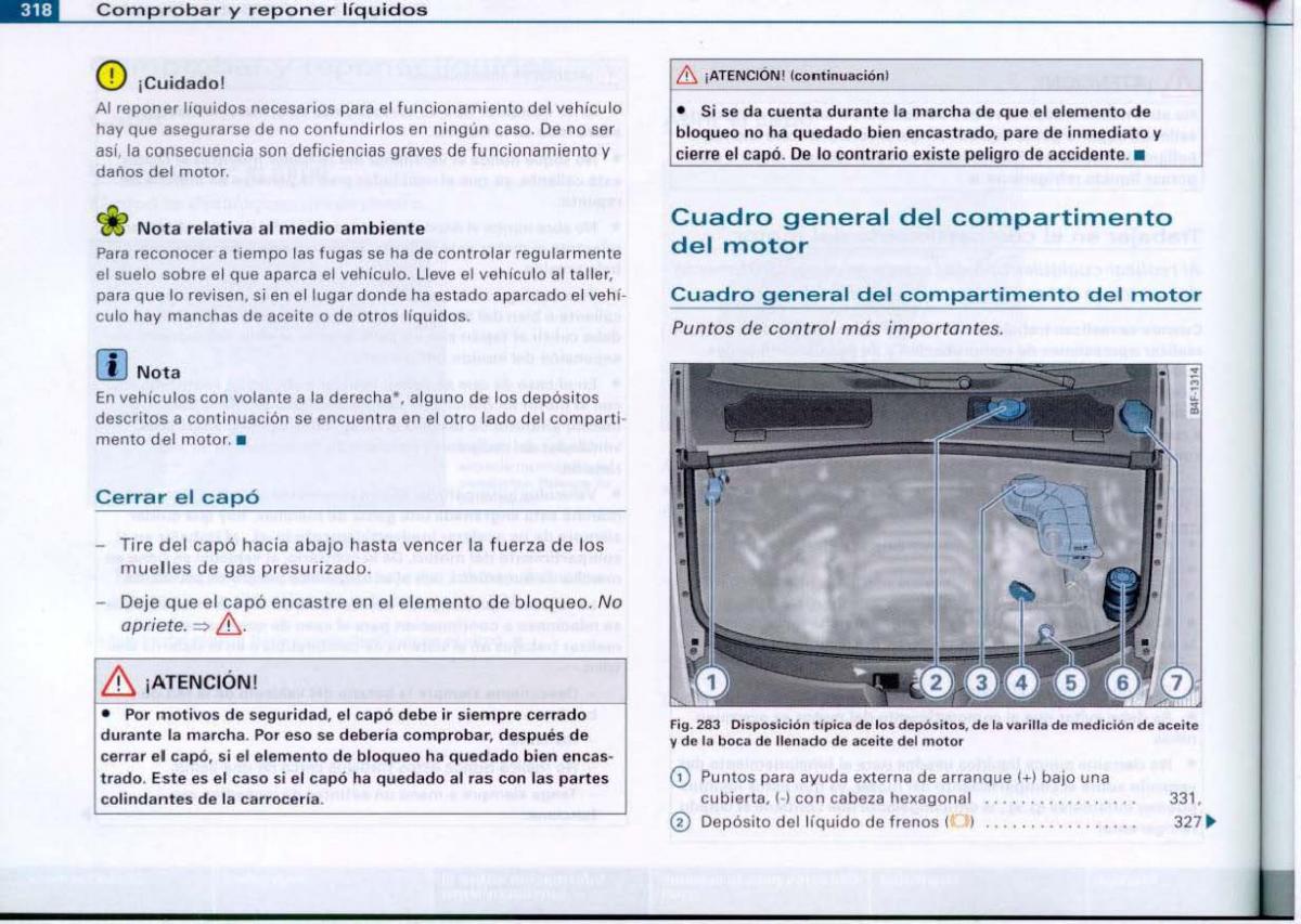 Audi A6 C6 manual del propietario / page 320