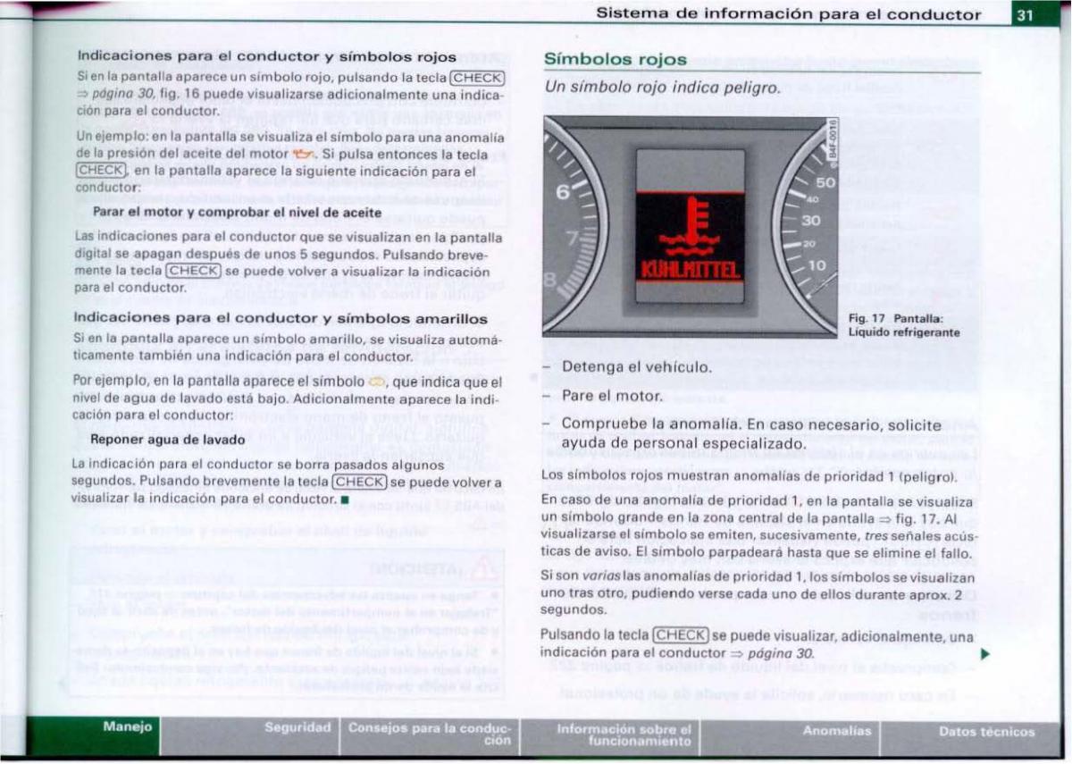 Audi A6 C6 manual del propietario / page 33