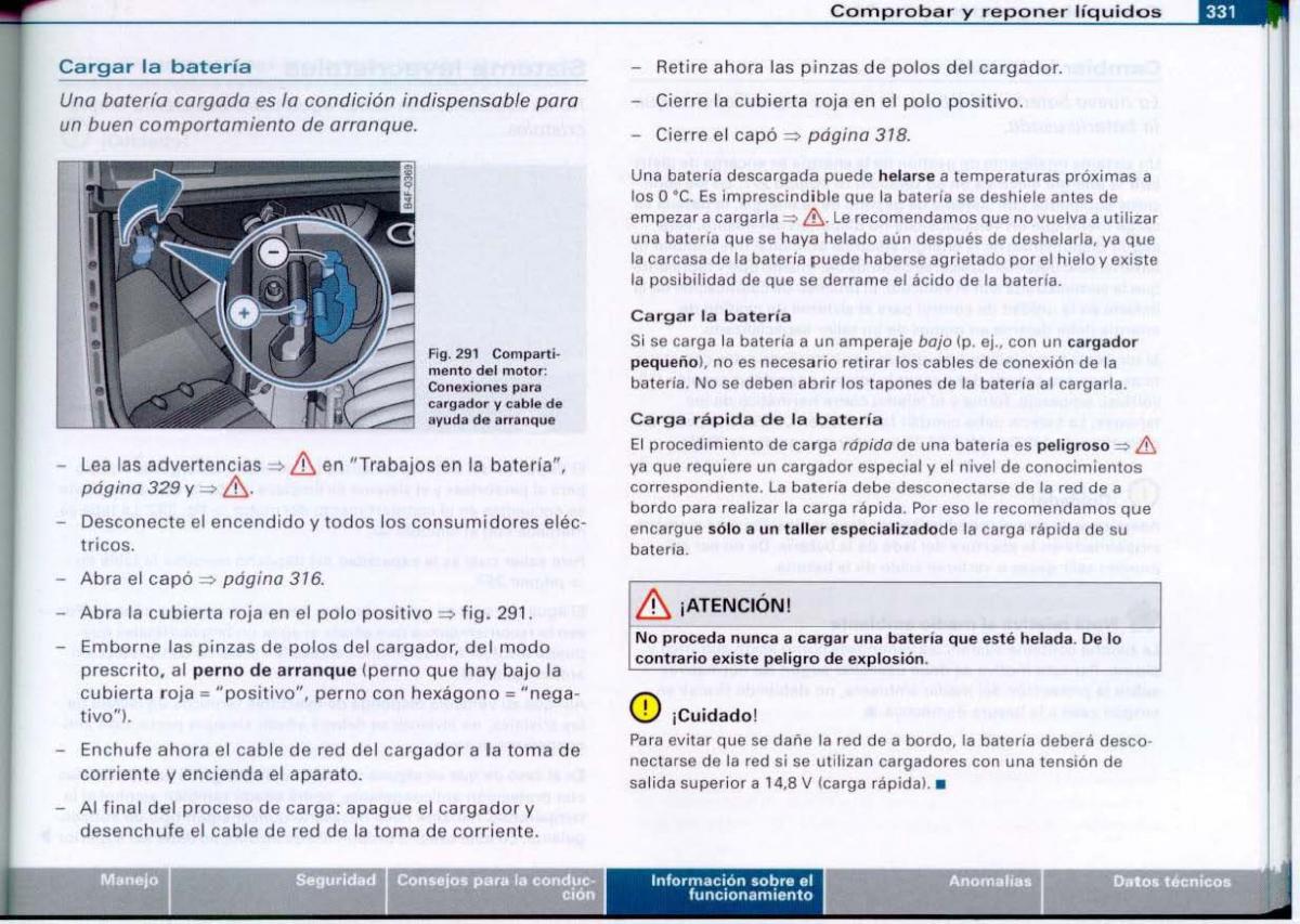 Audi A6 C6 manual del propietario / page 333