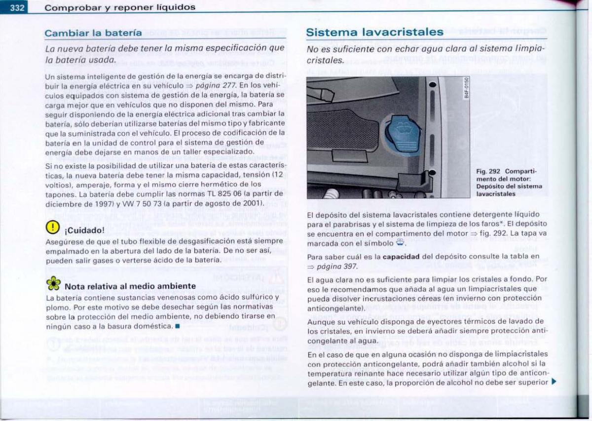 Audi A6 C6 manual del propietario / page 334