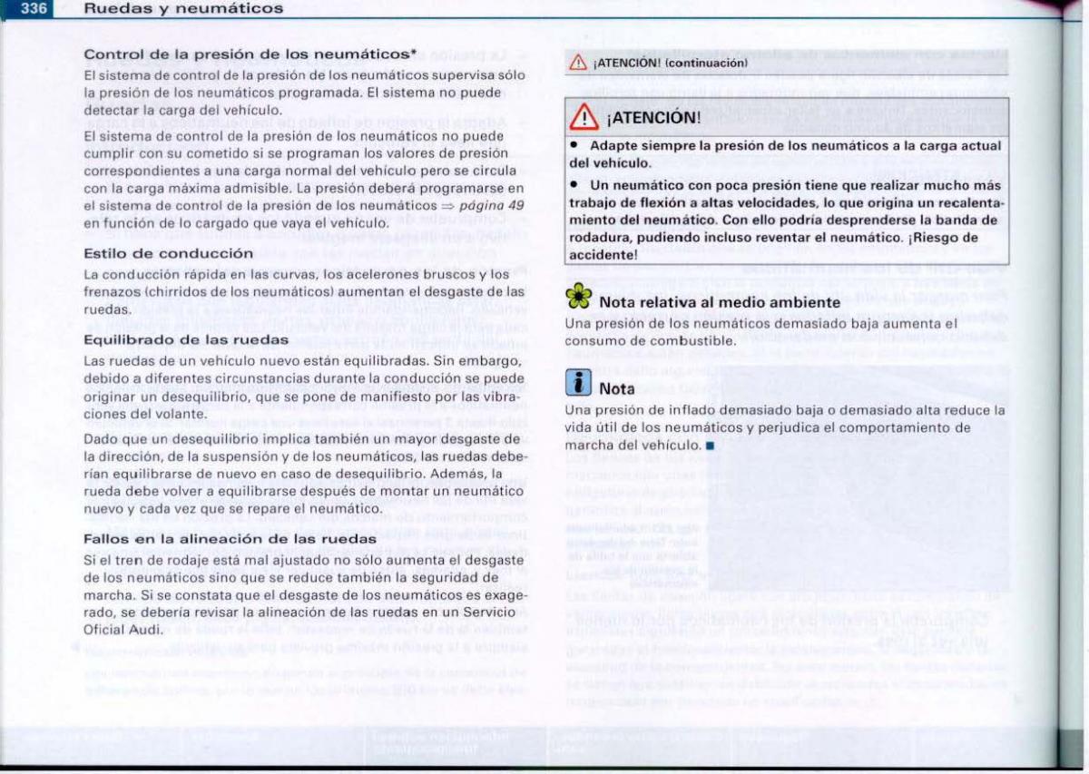 Audi A6 C6 manual del propietario / page 338