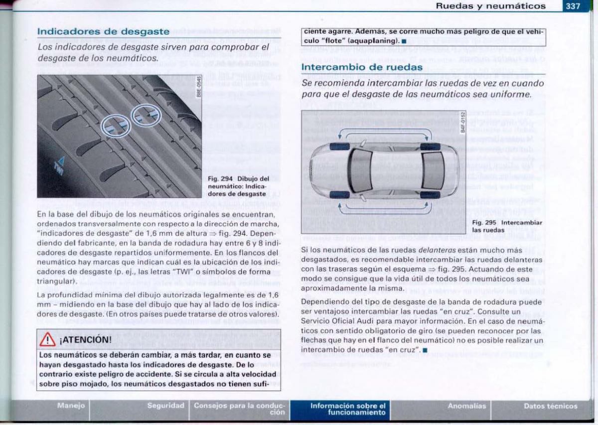 Audi A6 C6 manual del propietario / page 339