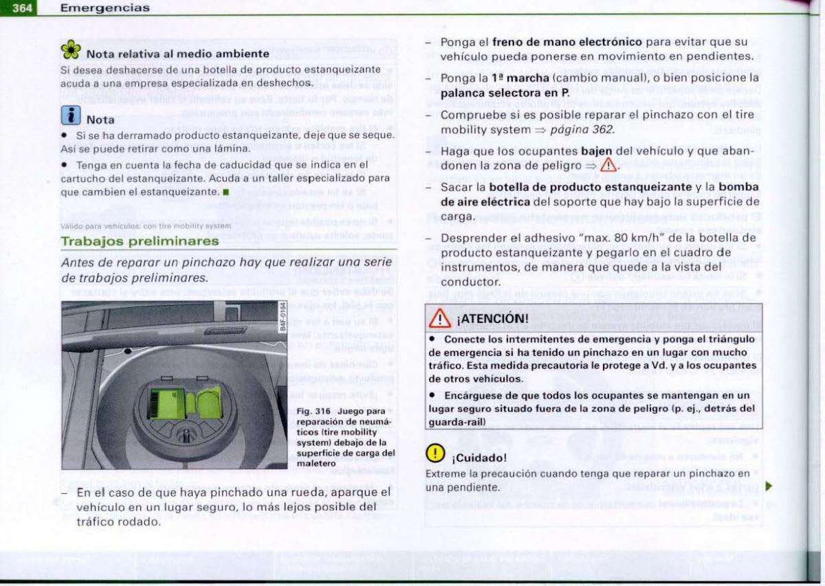 Audi A6 C6 manual del propietario / page 366