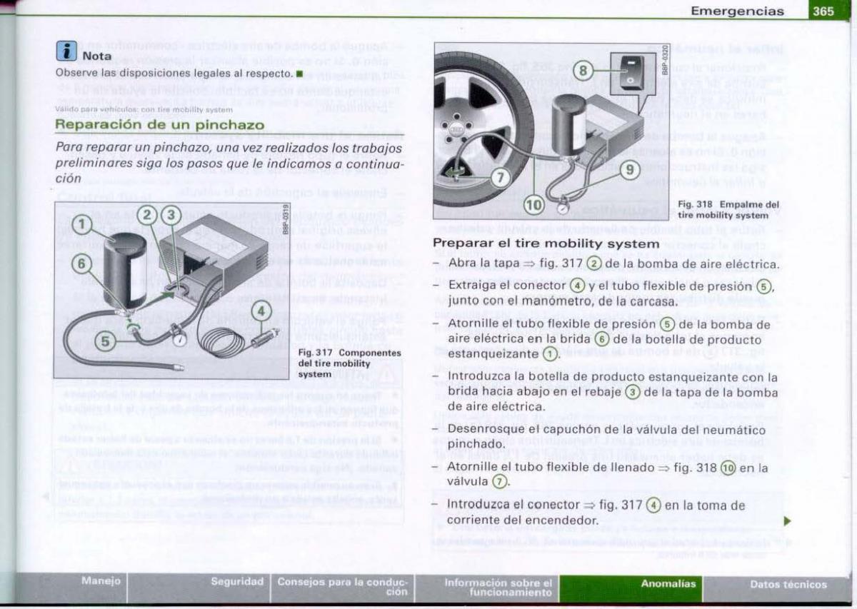 Audi A6 C6 manual del propietario / page 367