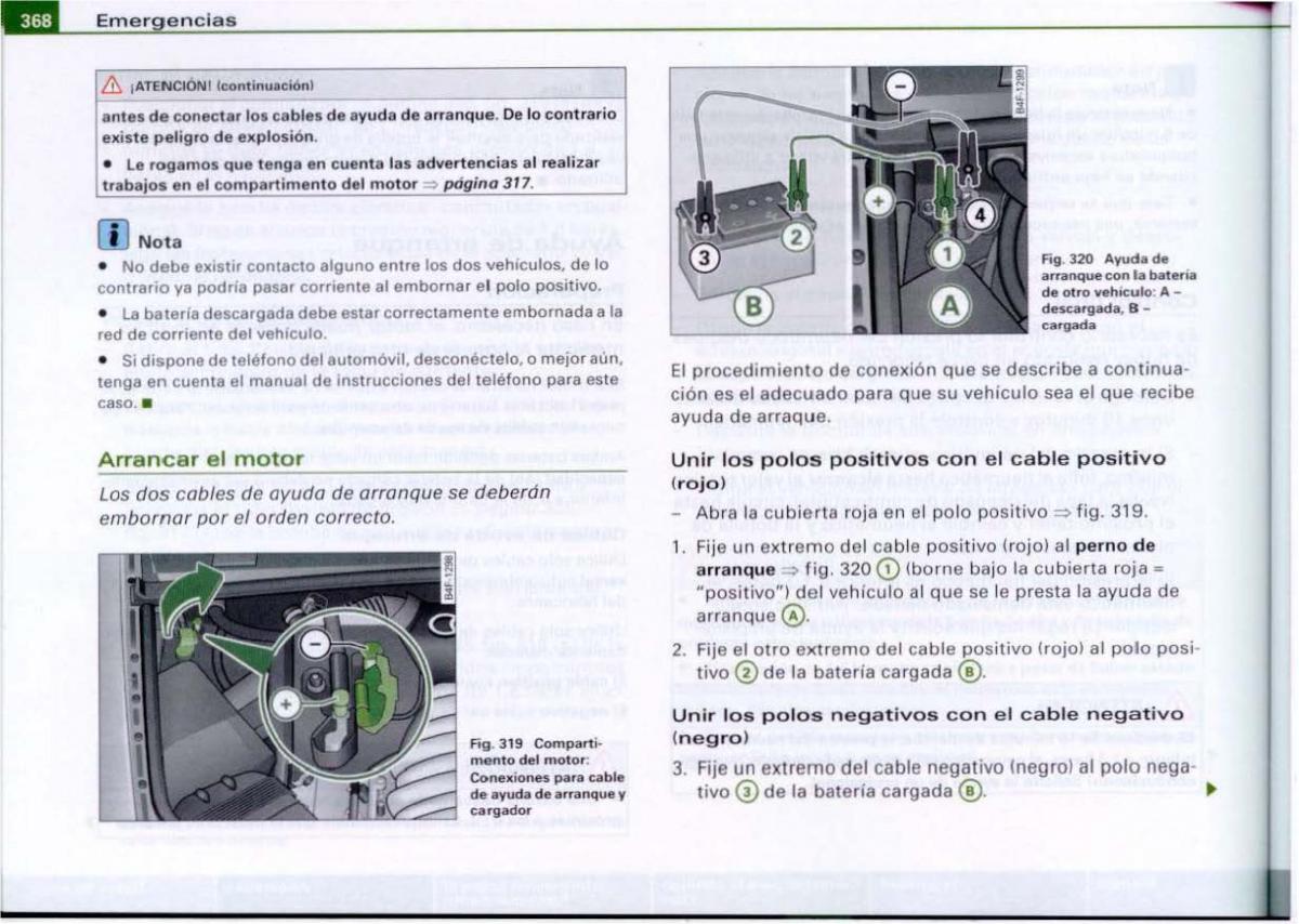 Audi A6 C6 manual del propietario / page 370