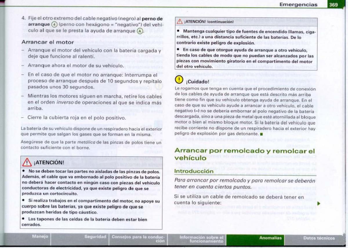 Audi A6 C6 manual del propietario / page 371