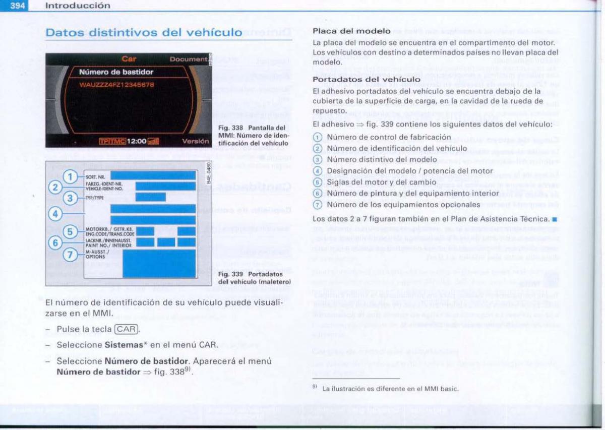 Audi A6 C6 manual del propietario / page 396