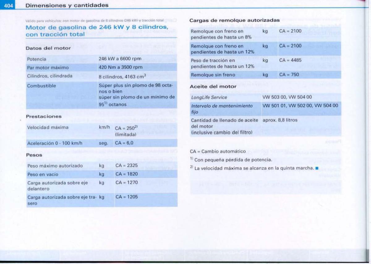 Audi A6 C6 manual del propietario / page 406