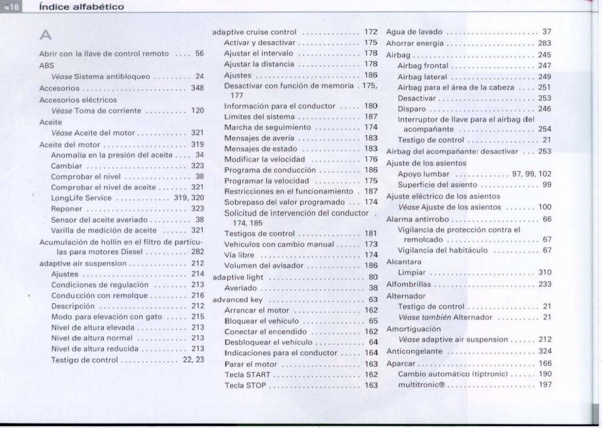 Audi A6 C6 manual del propietario / page 418