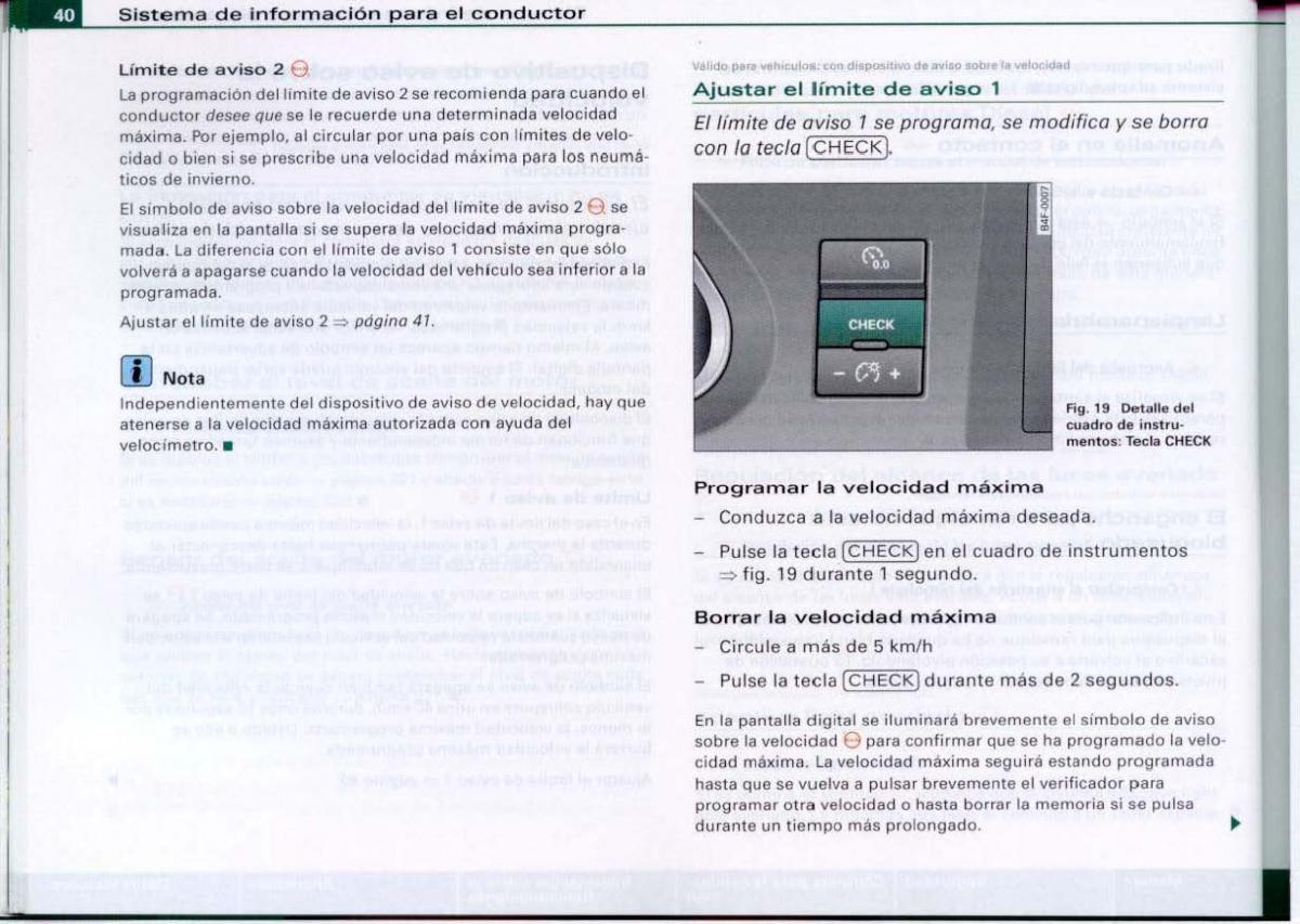 Audi A6 C6 manual del propietario / page 42