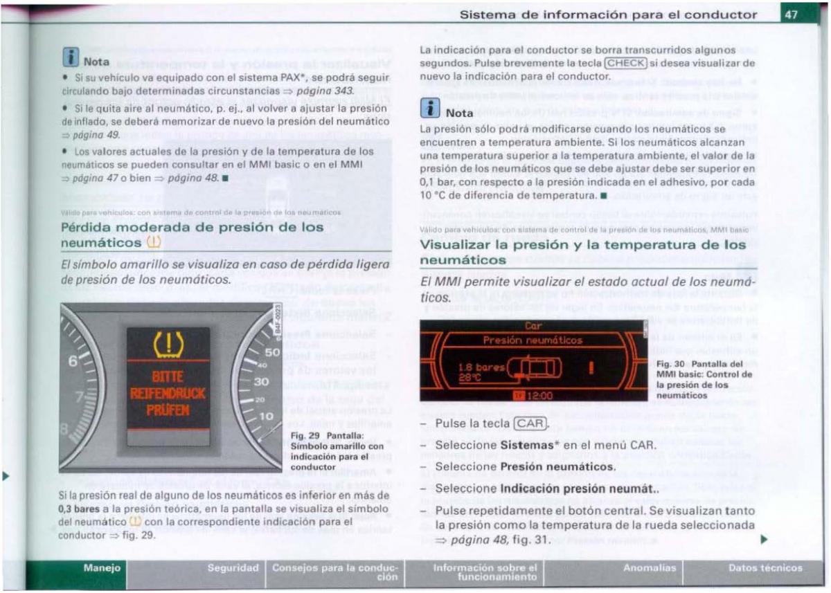 Audi A6 C6 manual del propietario / page 49