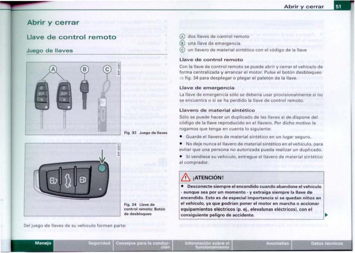 Audi A6 C6 manual del propietario / page 53