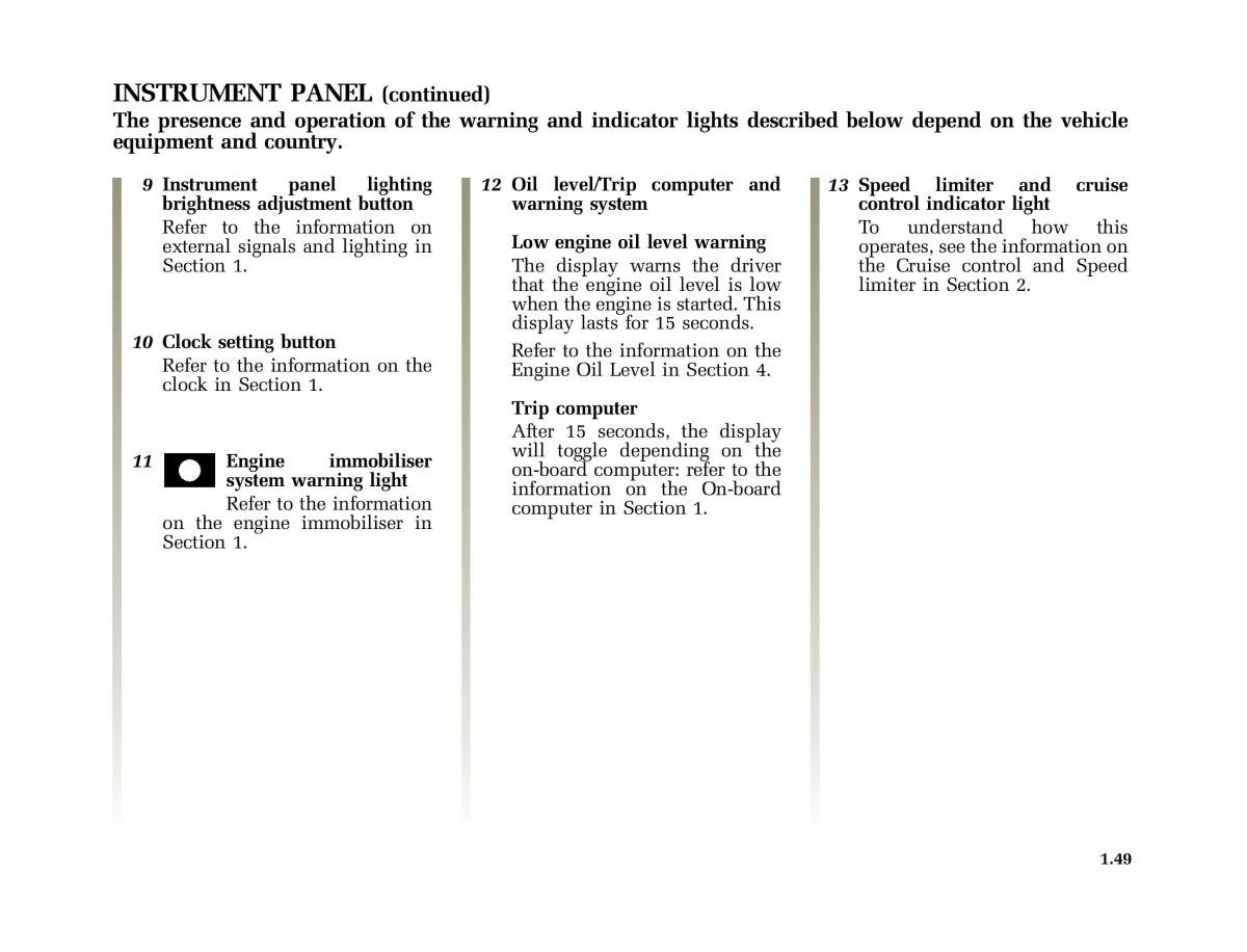 Renault Modus owners manual / page 56