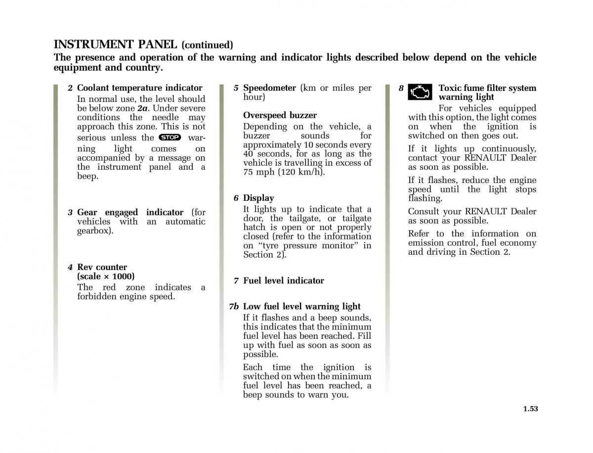 Renault Modus owners manual / page 60