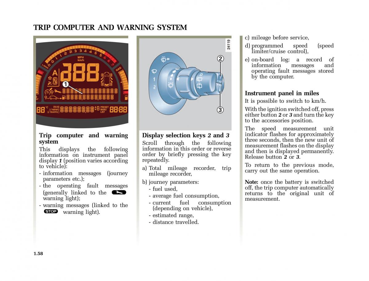 Renault Modus owners manual / page 65