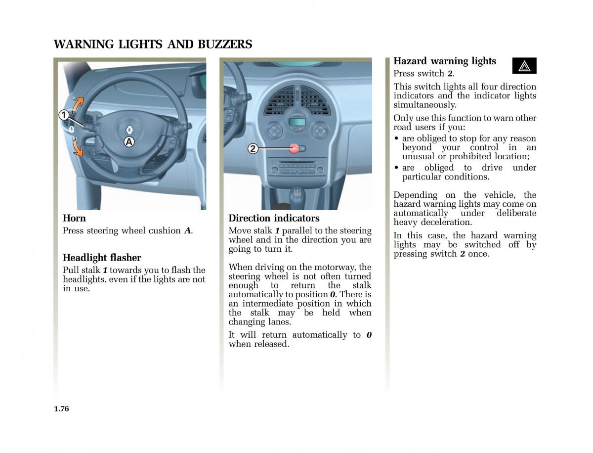 Renault Modus owners manual / page 83