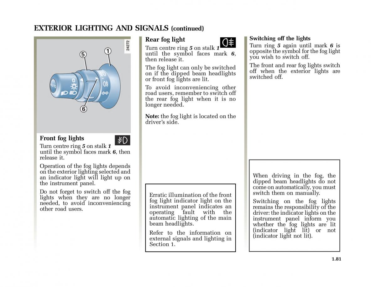 Renault Modus owners manual / page 88