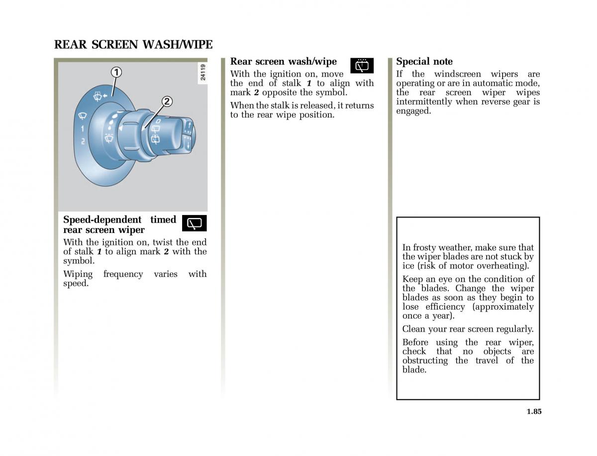 Renault Modus owners manual / page 92