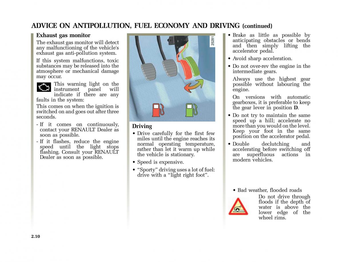 Renault Modus owners manual / page 105