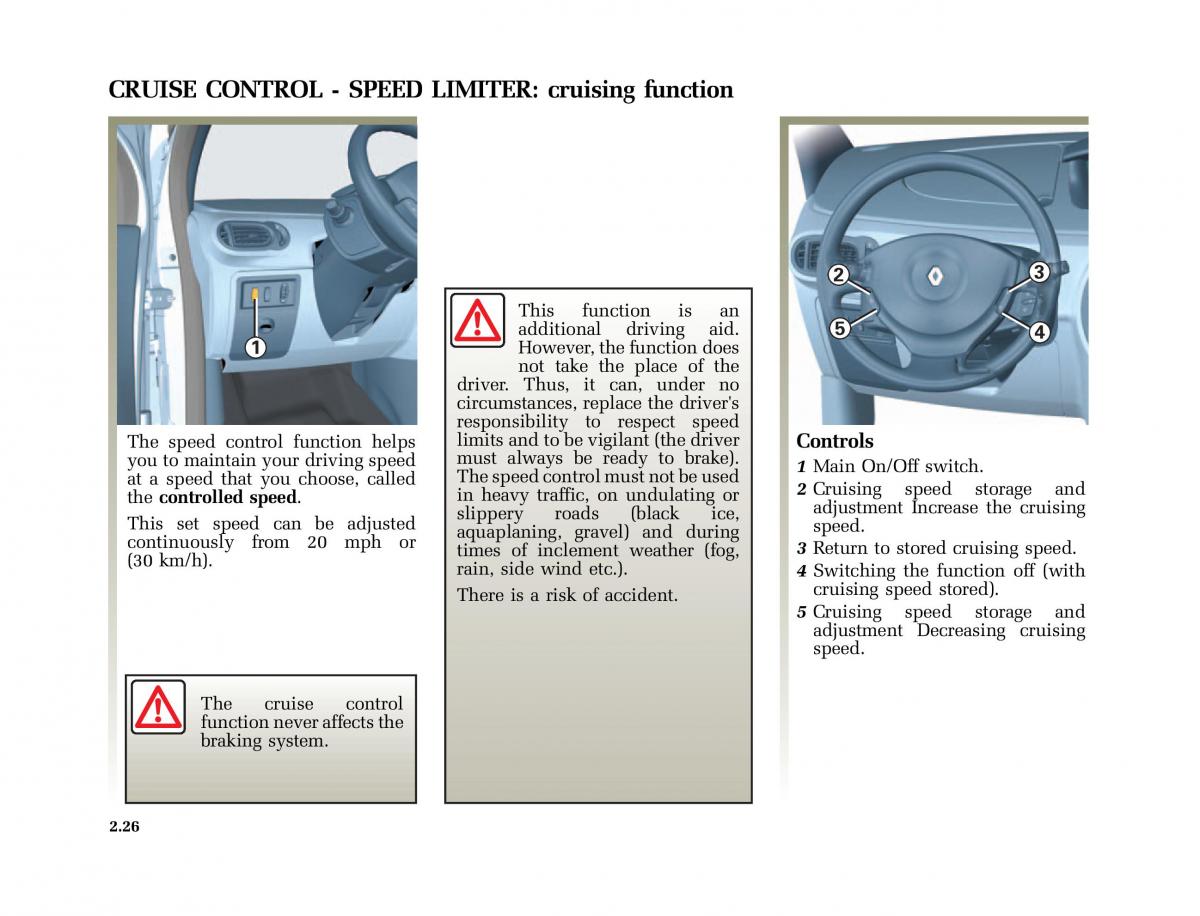 Renault Modus owners manual / page 121