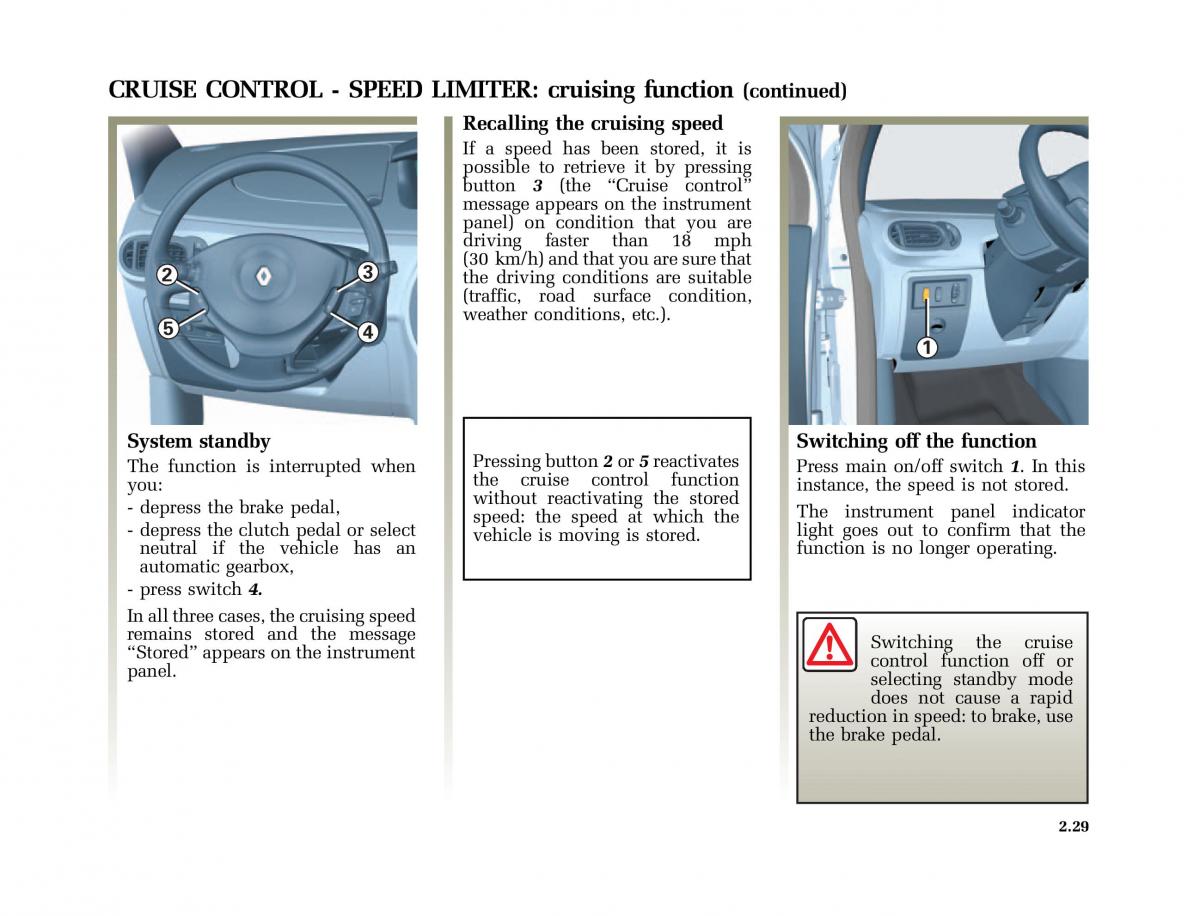 Renault Modus owners manual / page 124