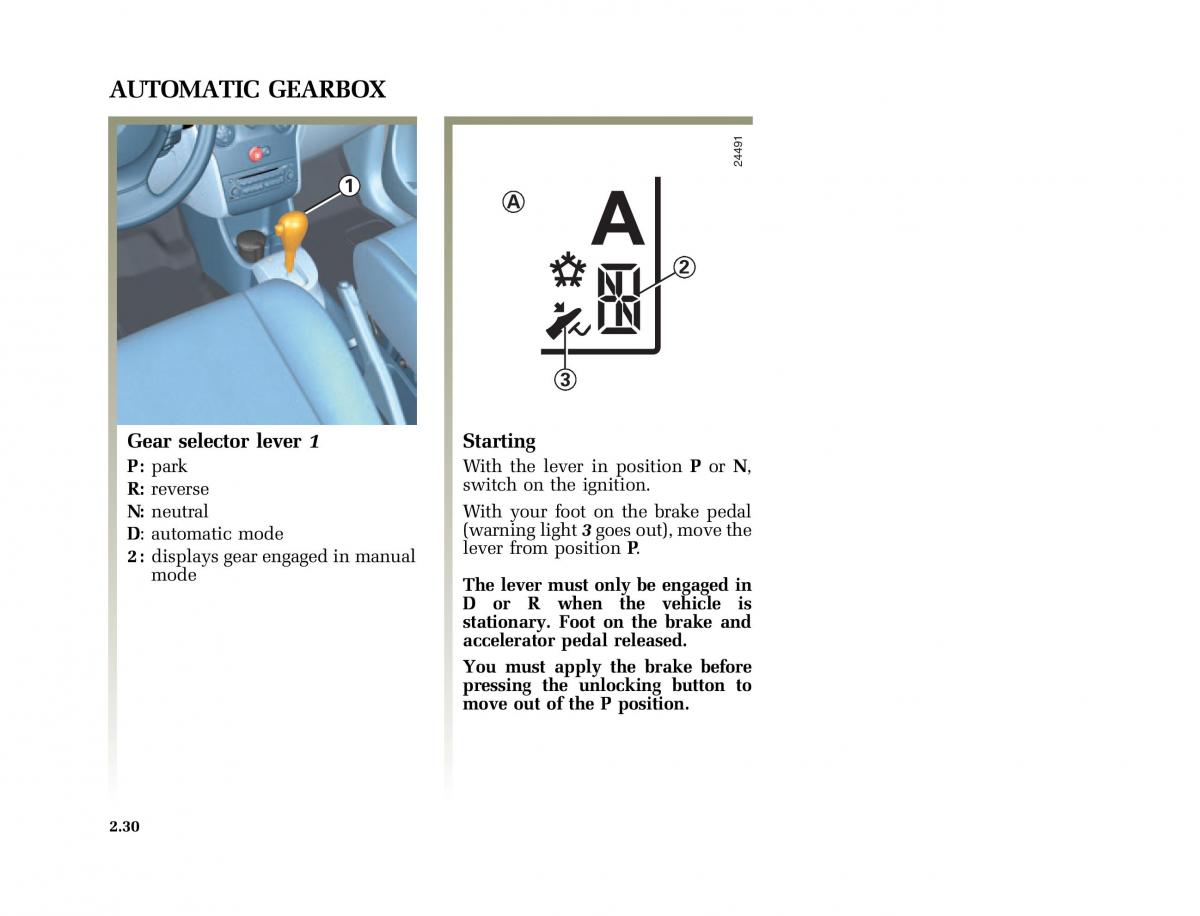 Renault Modus owners manual / page 125