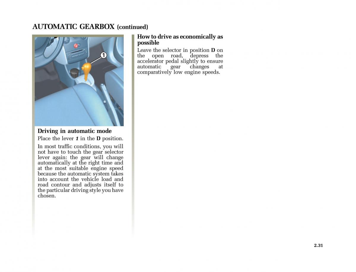 Renault Modus owners manual / page 126