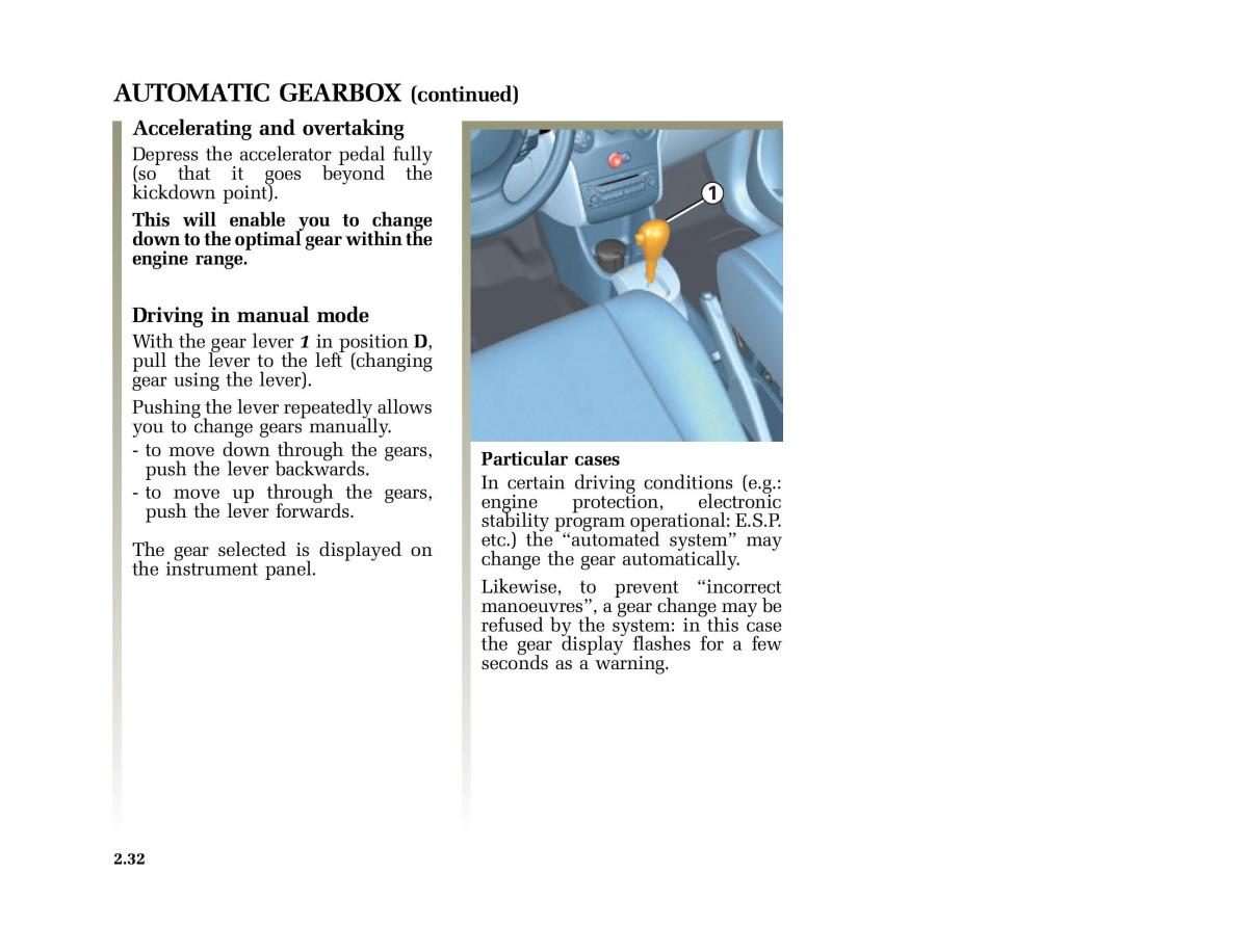 Renault Modus owners manual / page 127