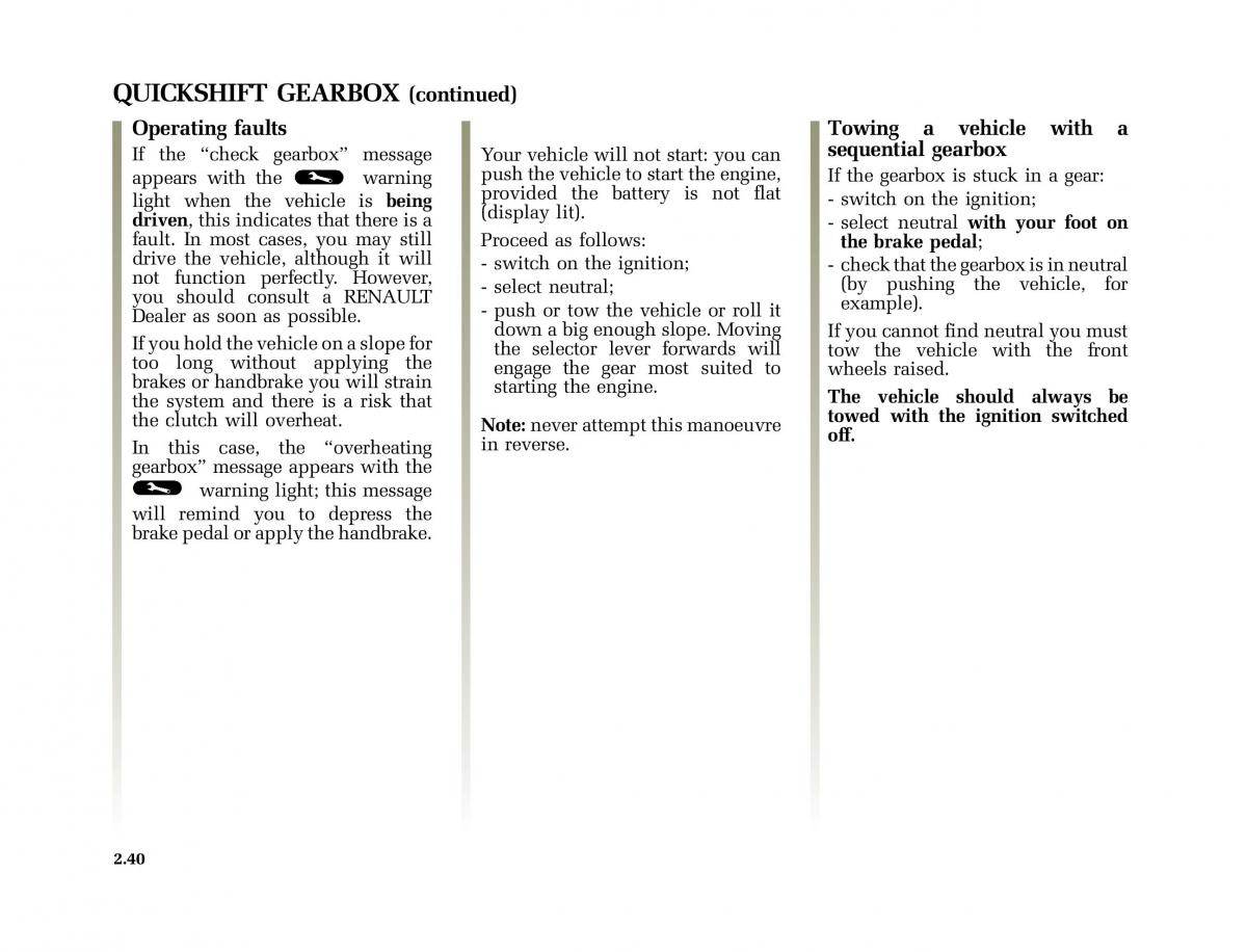 Renault Modus owners manual / page 135