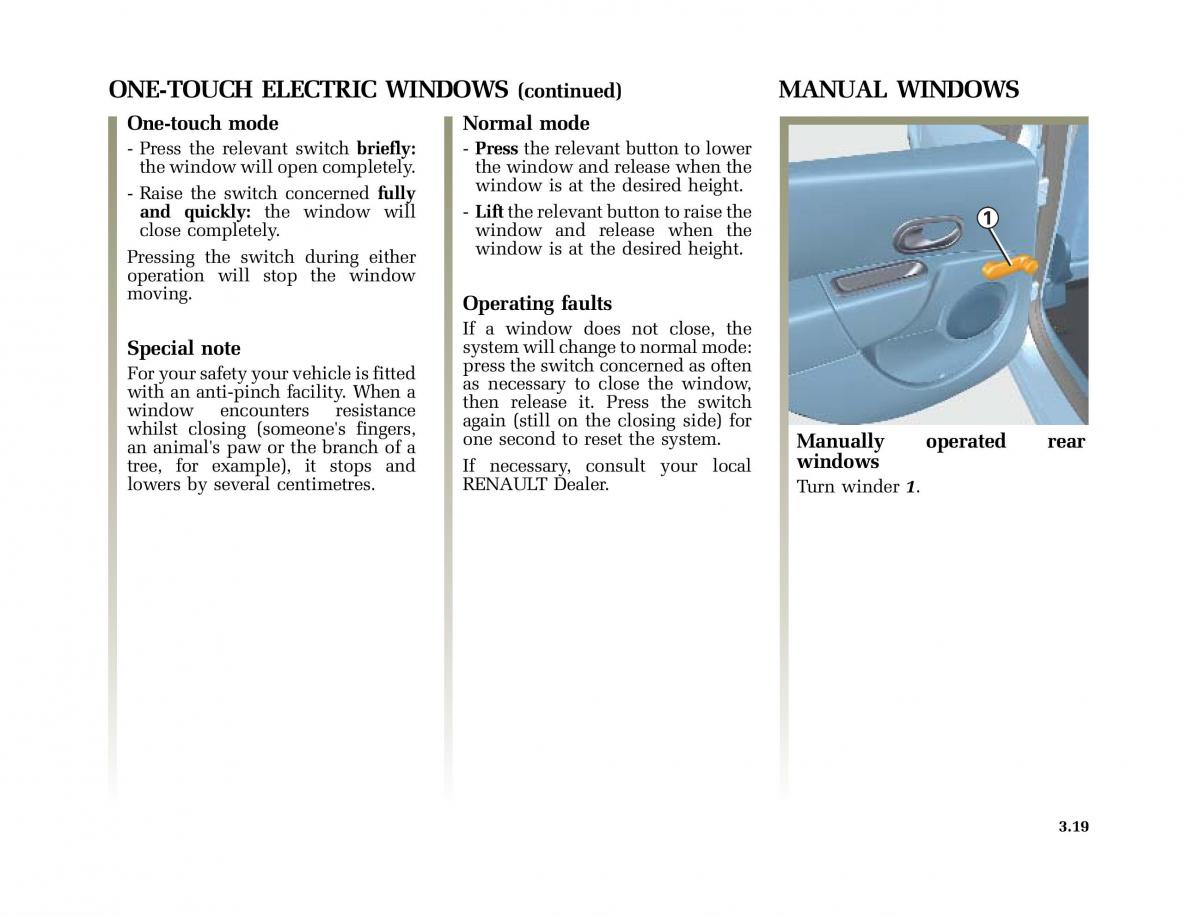 Renault Modus owners manual / page 154