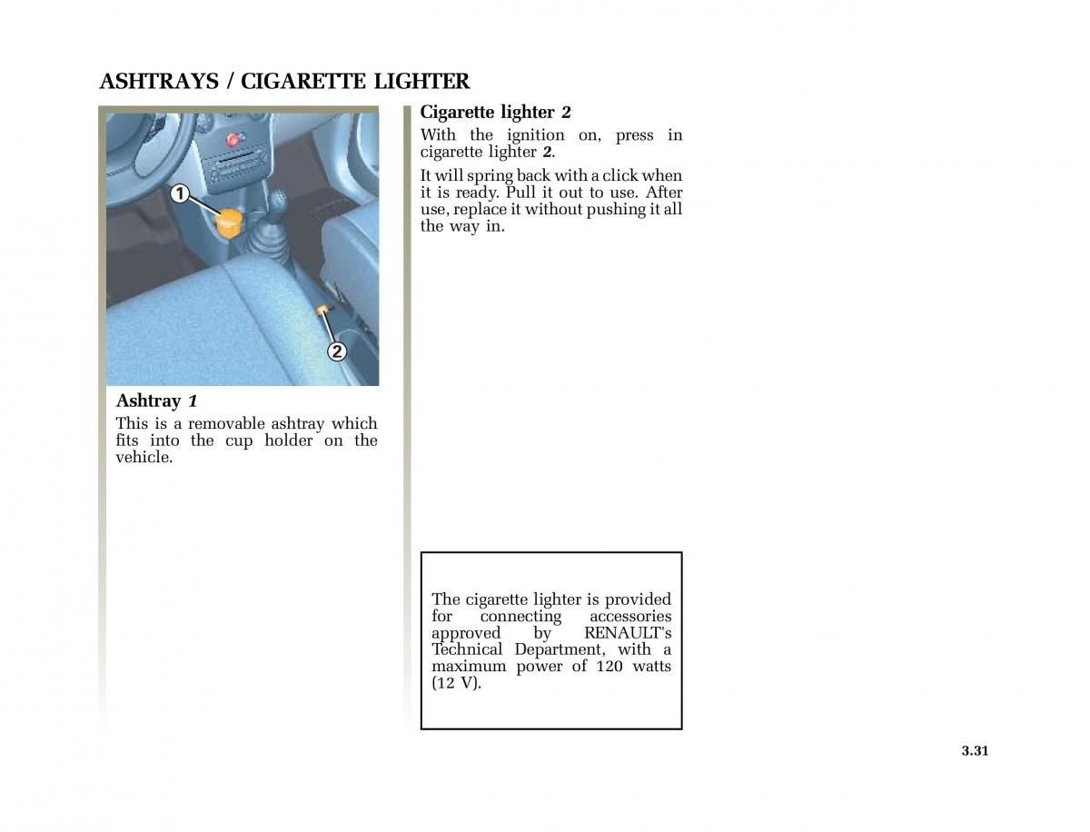 Renault Modus owners manual / page 166