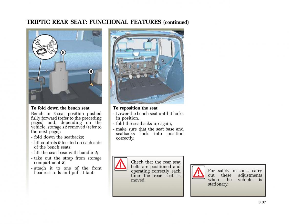 Renault Modus owners manual / page 172