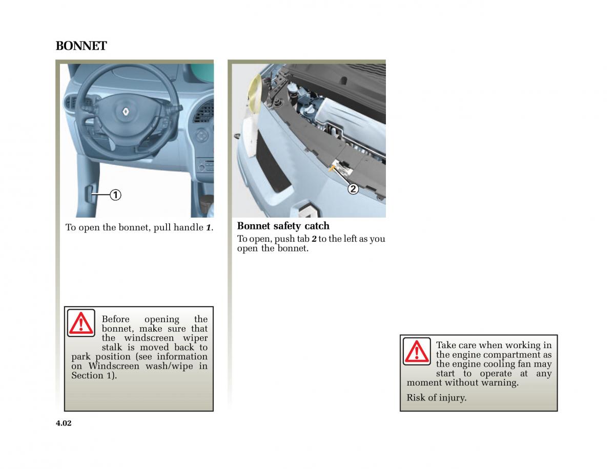 Renault Modus owners manual / page 183