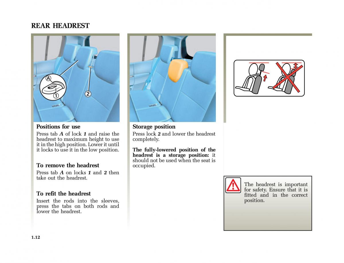 Renault Modus owners manual / page 19