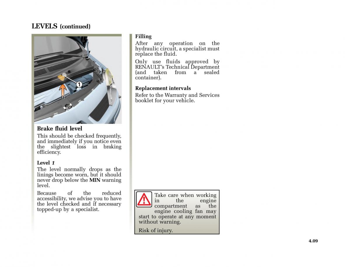 Renault Modus owners manual / page 190